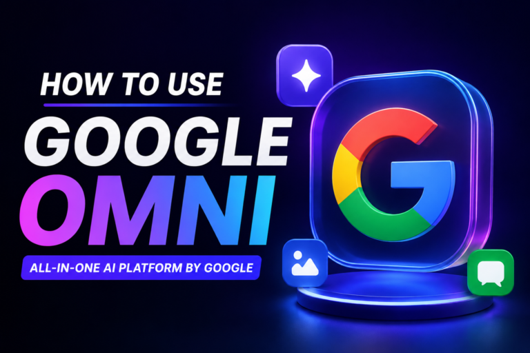 Google Omni interface tutorial showing how to use Google Omni AI for beginners in 2026