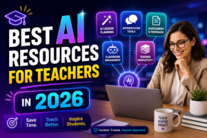 Best AI resources for teachers in 2026 for lesson planning, differentiation, assessment, classroom engagement, and teacher productivity by NextLearnAI.